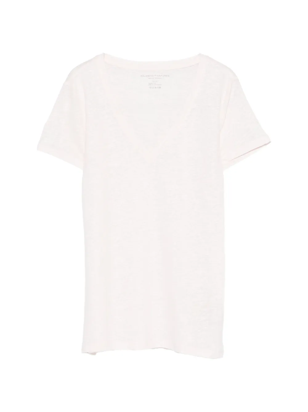 

Футболка с V-образным вырезом Majestic Filatures, розовый