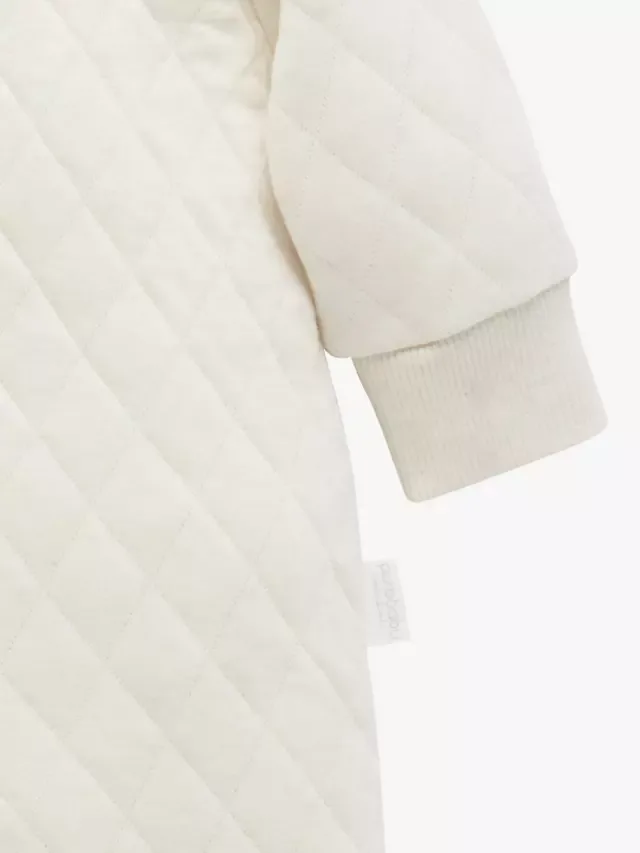 Детский стеганый комбинезон для коляски Baby Essentials, цвет пшеничный меланж Purebaby — фото 3