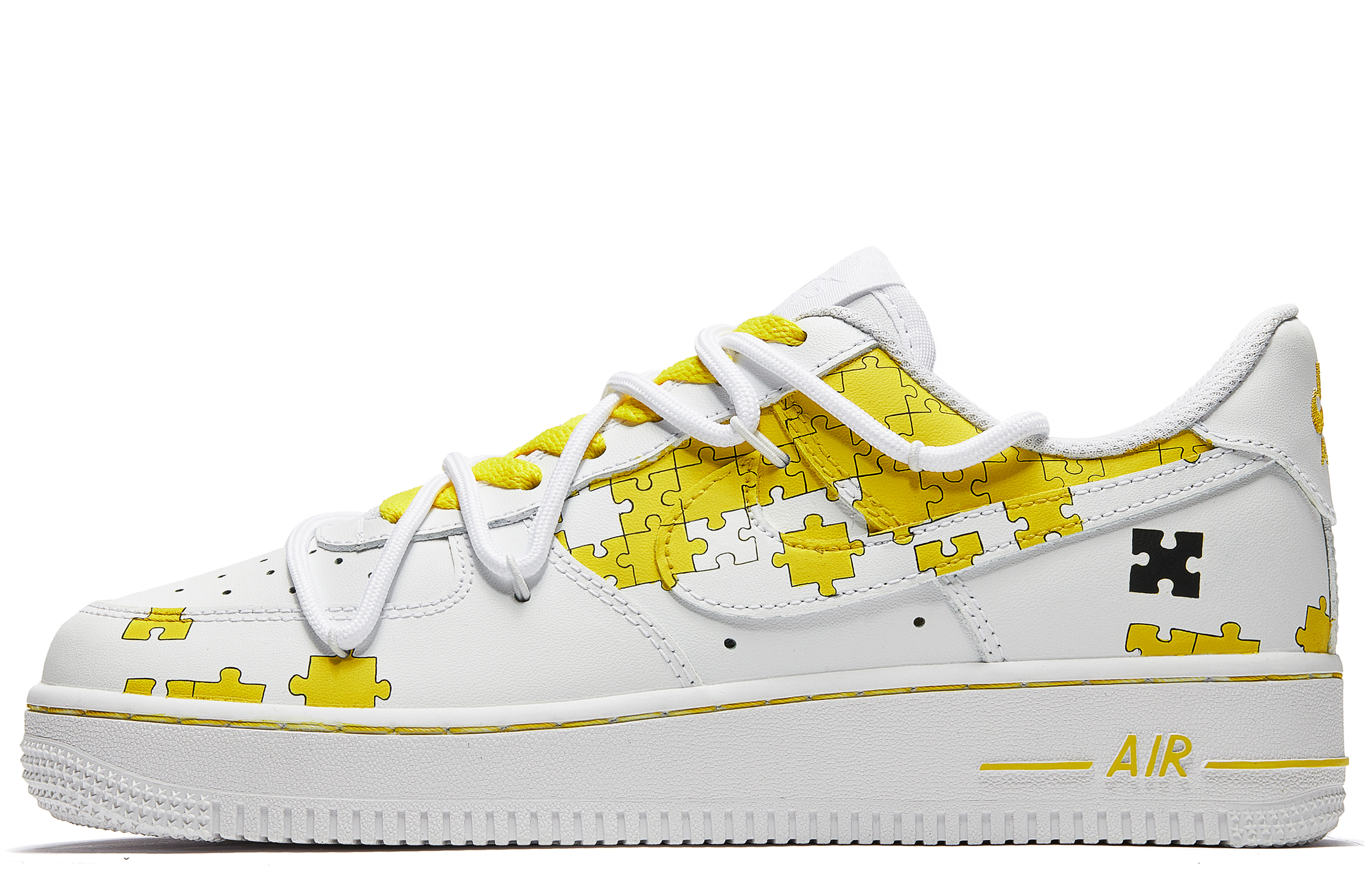 

Кроссовки Nike Air Force 1 Skateboarding Shoes Women's Low-top White/yellow, белый