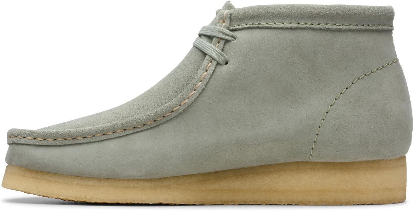 Мужские кроссовки Wallabee от Clarks, шалфейный
