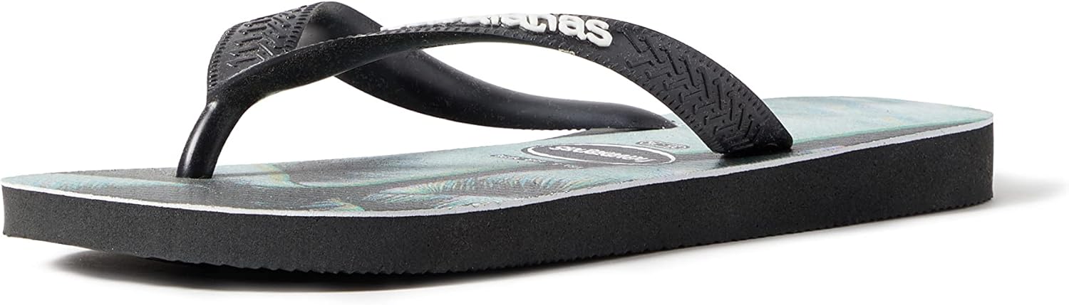 

Havaianas Print Шлепанцы Мужчины Верхняя Фотопринт, черный/серый/стальной