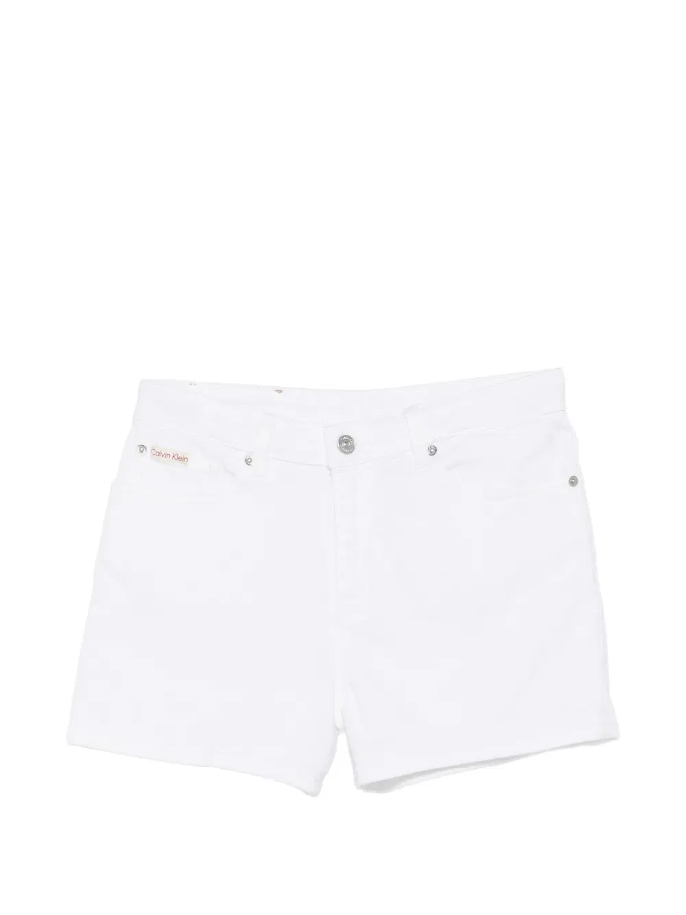 Шорты с нашивкой логотипа Calvin Klein Kids, белый
