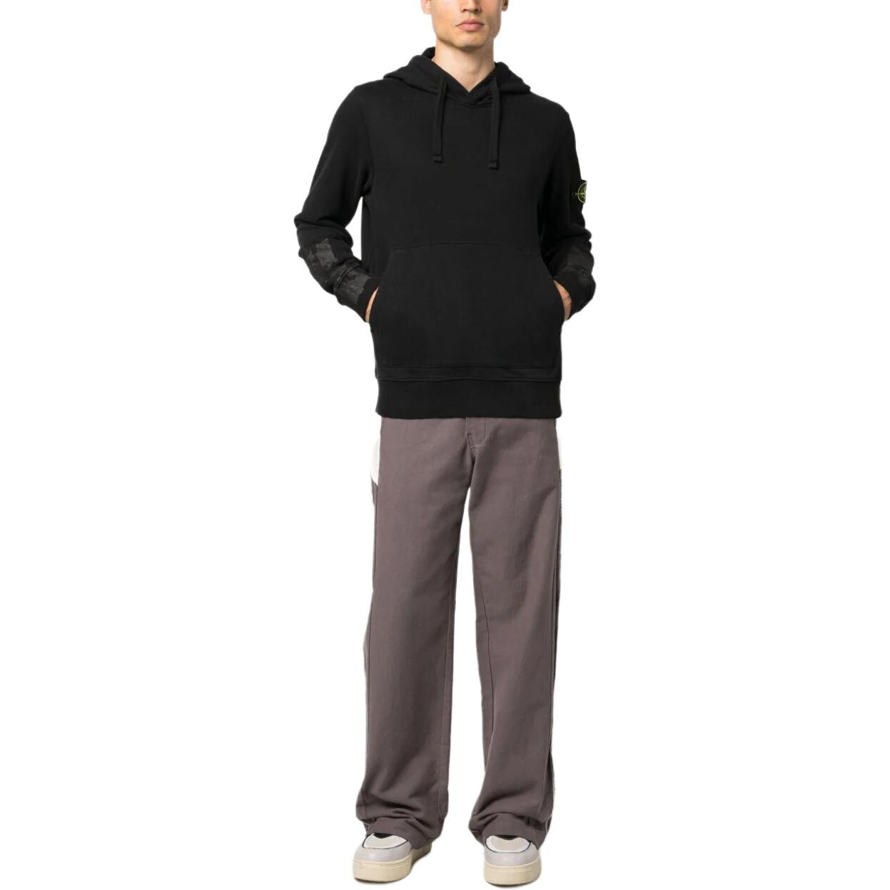 Толстовка мужская Stone Island Printed, черный — фото 3