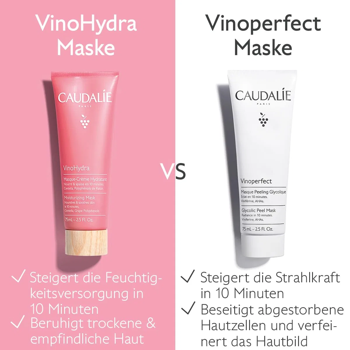 Увлажняющая крем-маска «VinoHydra» от Caudalie, 2 х 75 мл Caudalie — фото 4