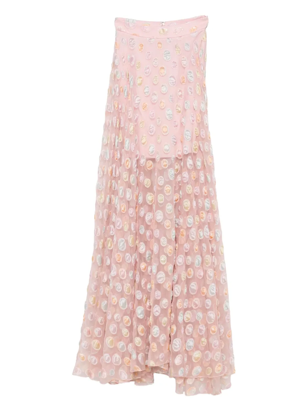 

Юбка с узором в горох Gemy Maalouf, розовый