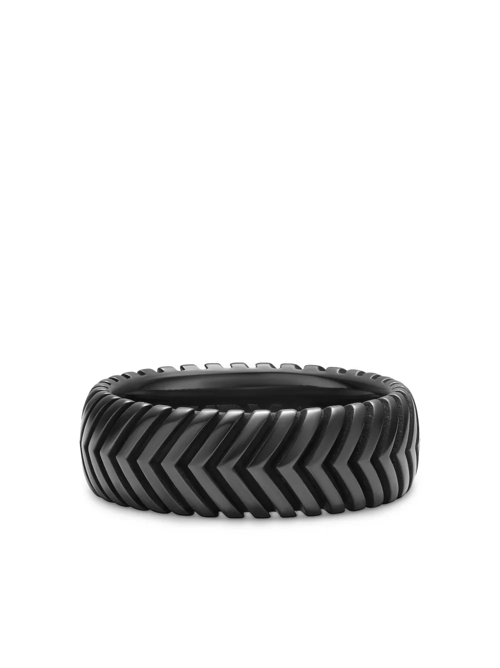 

Кольцо Chevron Band David Yurman, черный