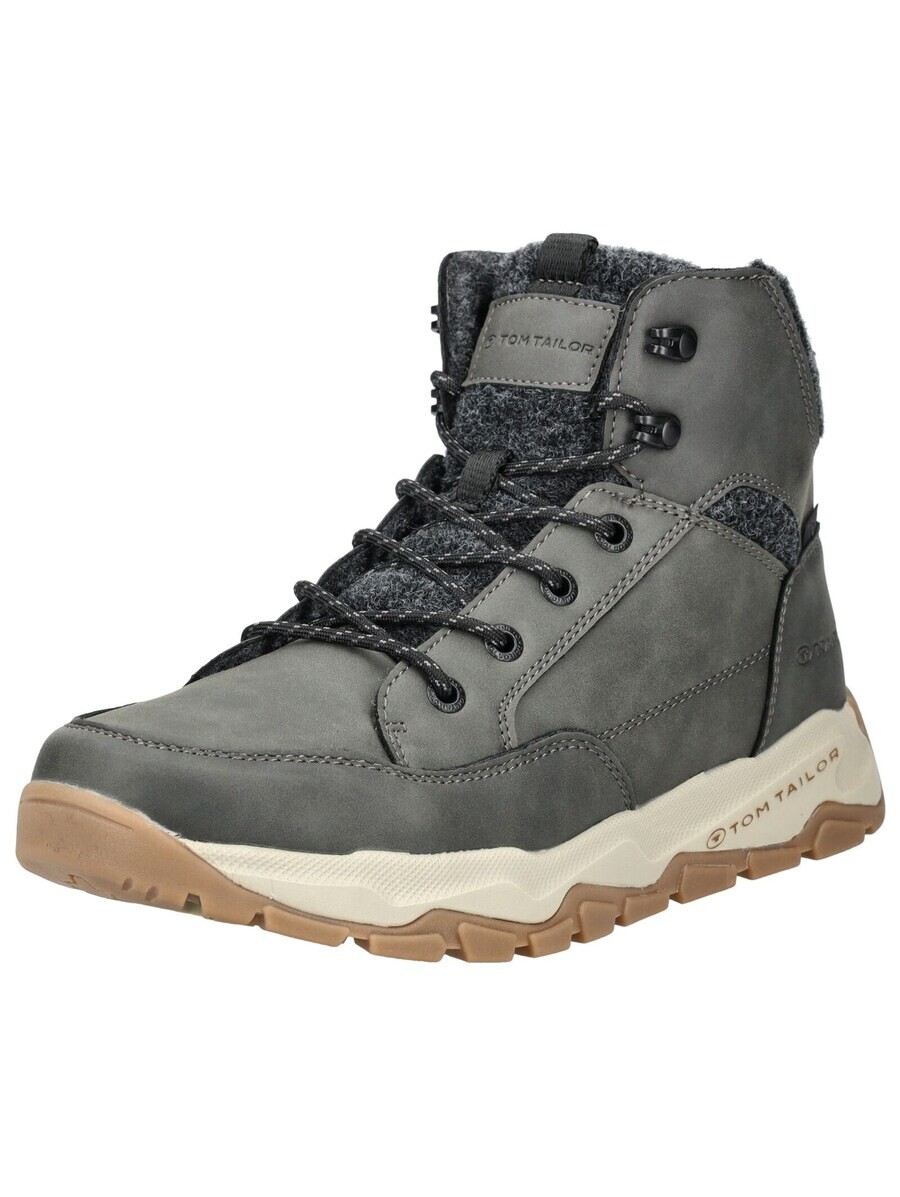 

Ботинки на шнуровке TOM TAILOR Lace-Up Boots, темно-серый