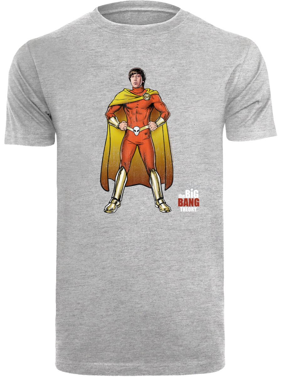 

Рубашка F4NT4STIC Big Bang Theory Howard Superhero, серый