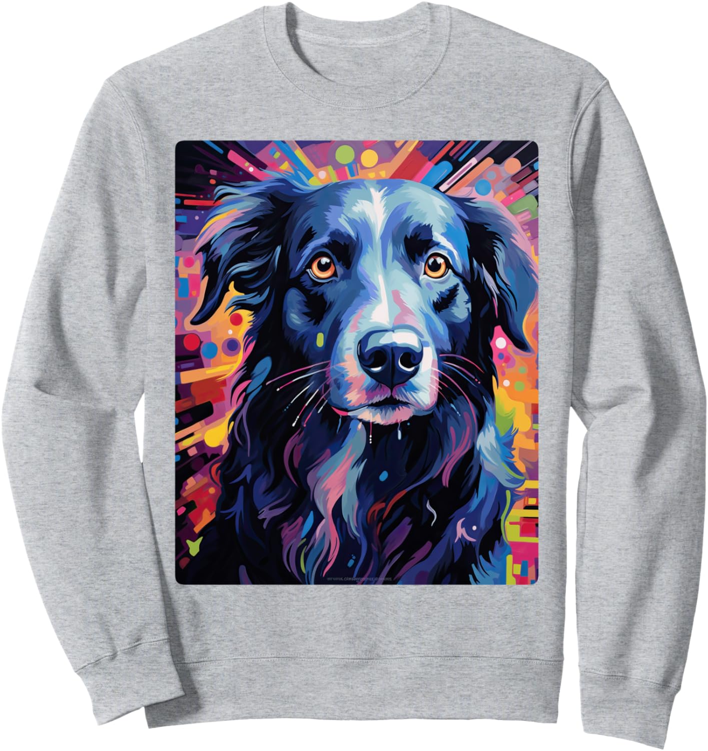 

Фотография собаки, выполненная маслом, милая толстовка с изображением щенка Oil Print Animals, серый