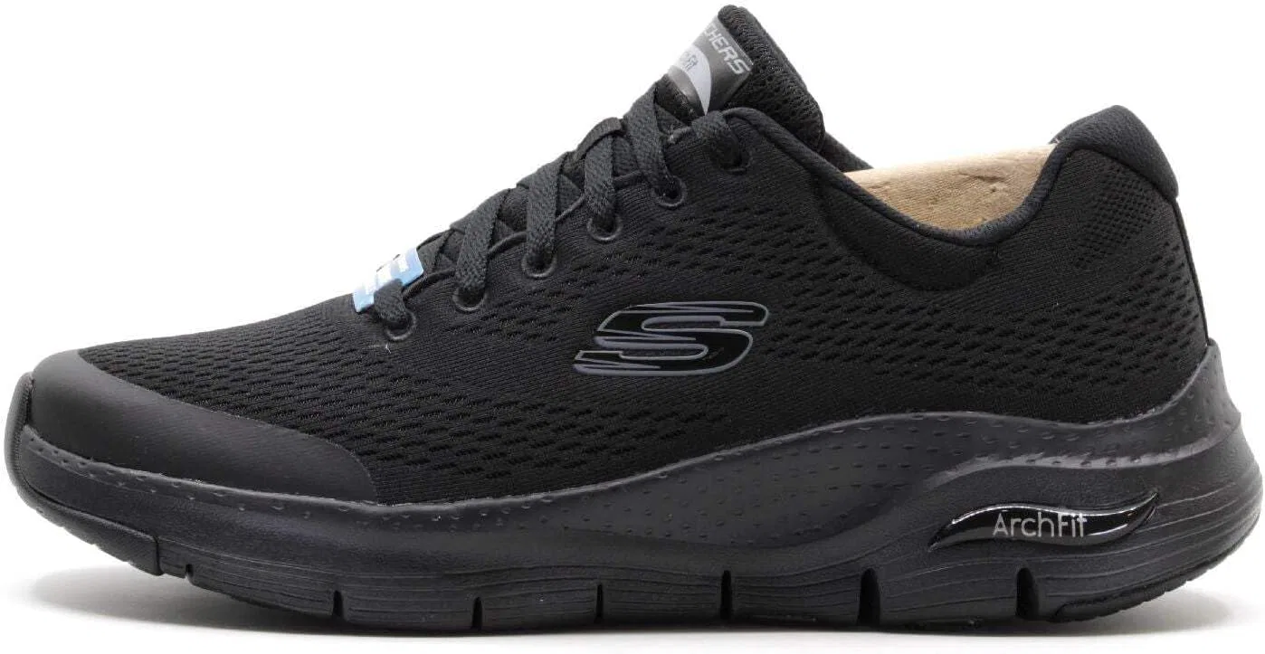 Мужские кроссовки Skechers 232404 BBK, Black Knit, Black Synthetic Trim