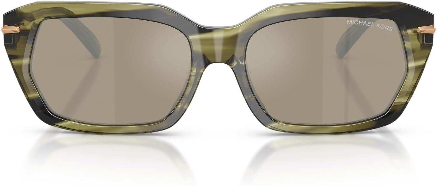 

Michael Kors мужские универсальные солнцезащитные очки Mk2265u Lake Tahoe, Olive Horn/Brown Silver Mirrored