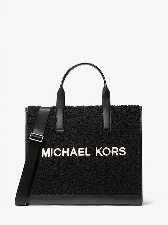 

Средняя сумка-шоппер Cooper с отделкой «шерпа» Michael Kors, черный