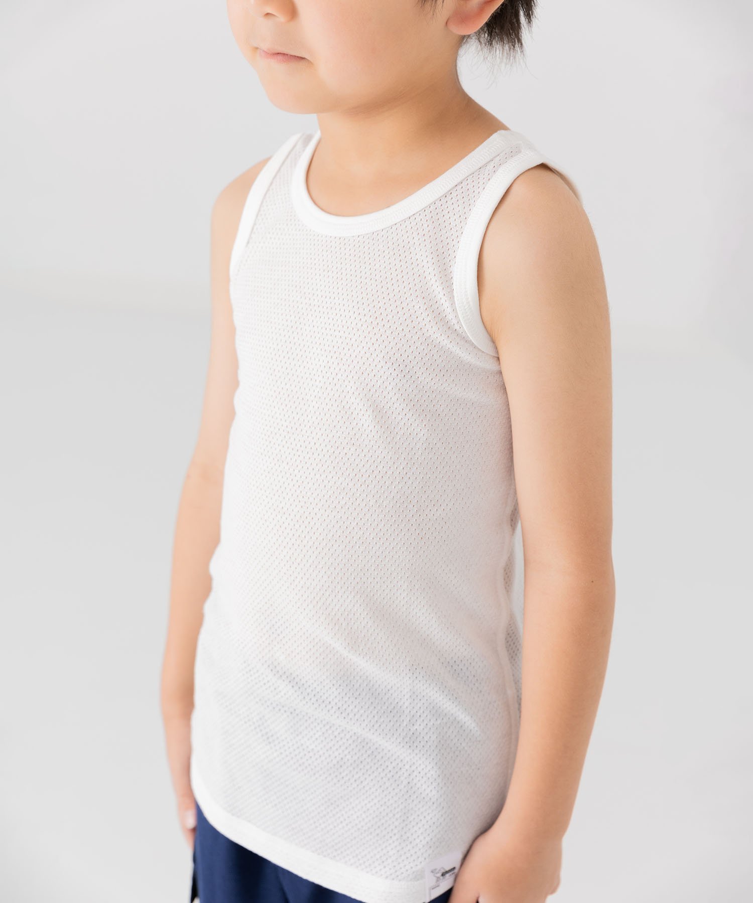 Все спереди и на животе (сетчатое белье 2P) Chil2, I Tank Top / White — фото 2