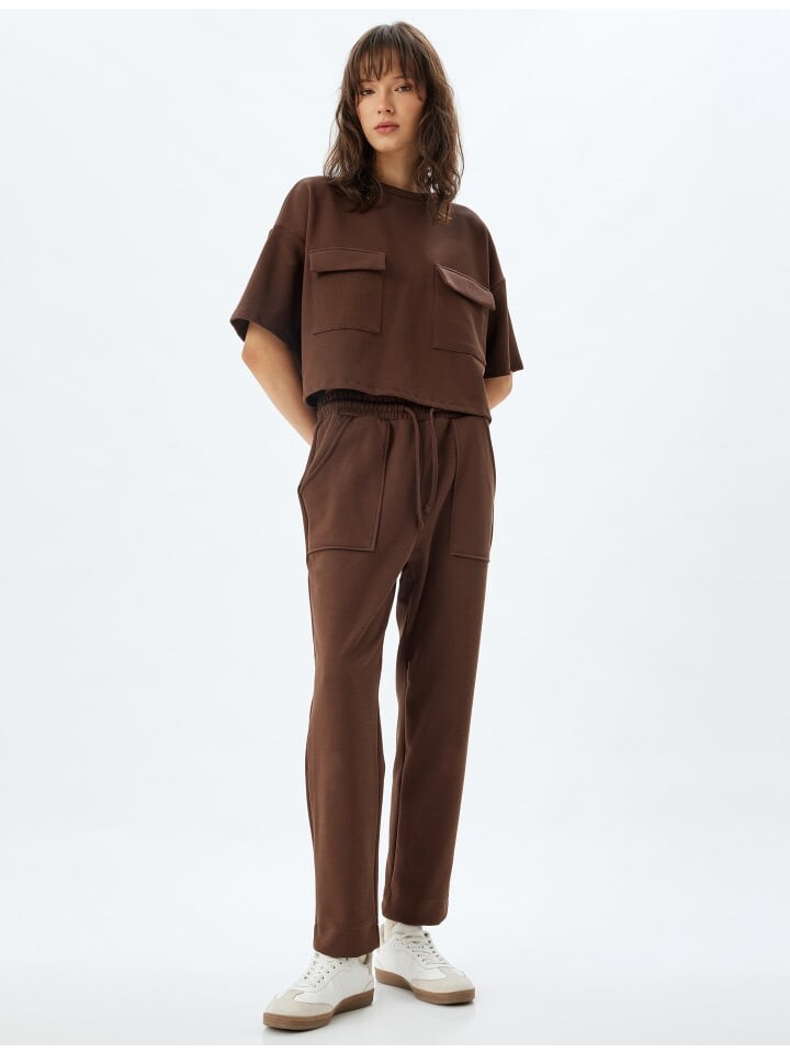 

Тканевые брюки KOTON Hose, коричневый
