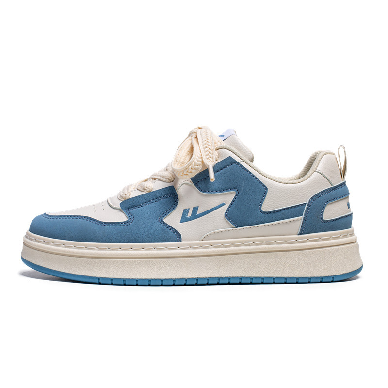 

Кроссовки WARRIOR Skateboarding Shoes Unisex Low-top White/Beige, синий