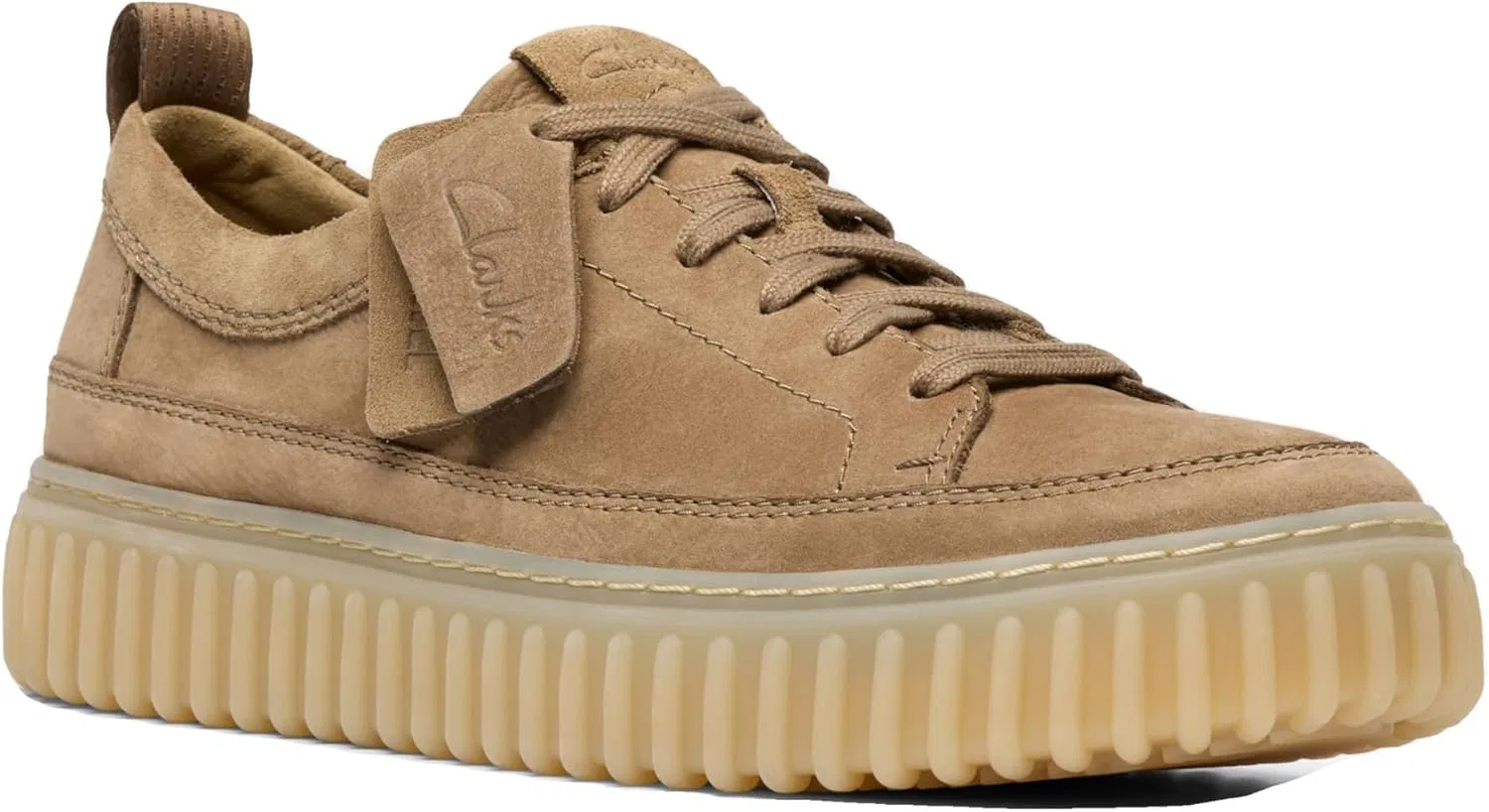 Унисекс туфли на шнуровке Clarks Originals Torhill, цвет темно-песочный нубук, размер 44 EU, Dark Sand Nubuck — фото 4