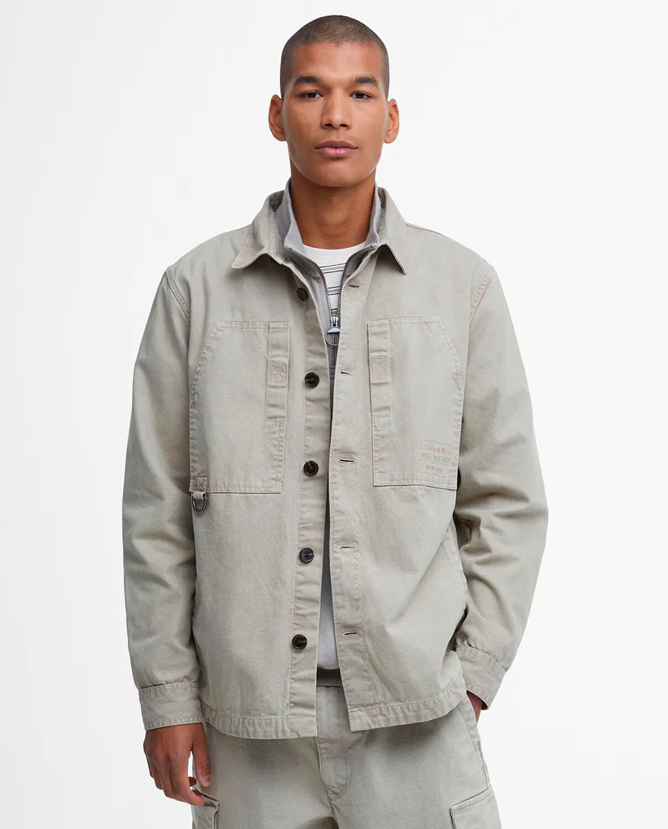 

Мужская рубашка с длинными рукавами и карманом Barbour, бежевый