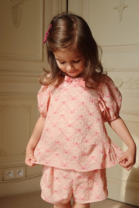 

Детская блузка AVA SS BLOUSE GOTS Konges Sløjd, розовый