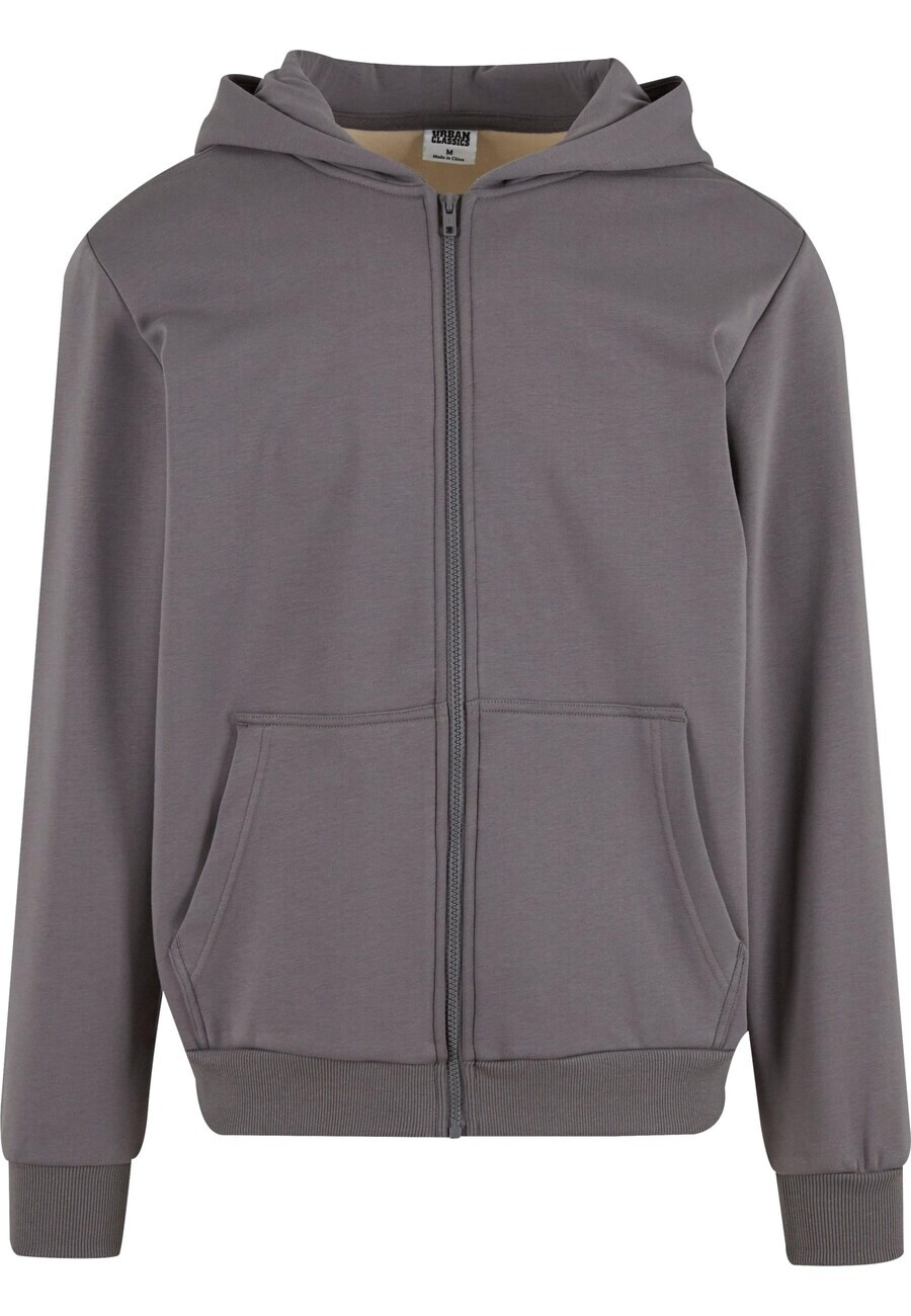 

Толстовка с капюшоном на молнии Urban Classics Zip-Up Hoodie, серый