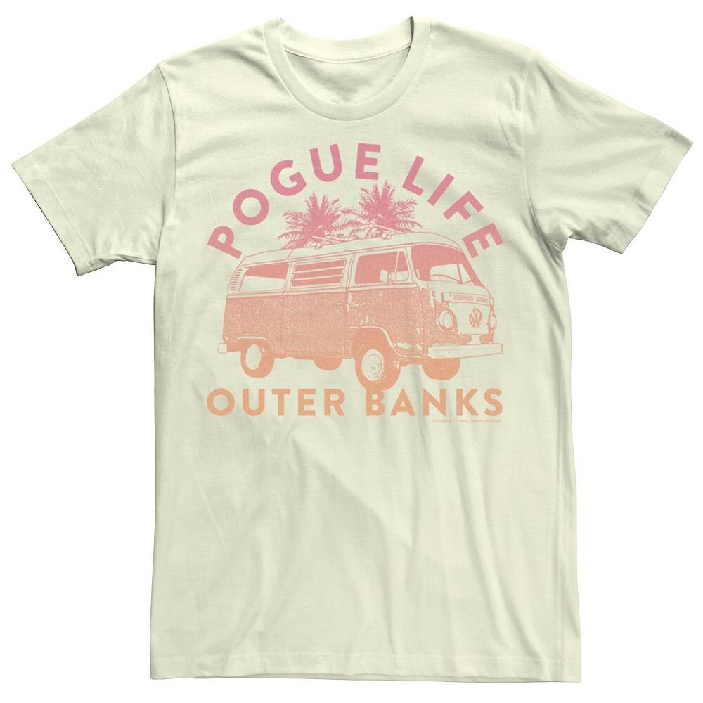 

Мужская футболка Outer Banks Pogue Life VW Van Licensed Character, цвет Natural