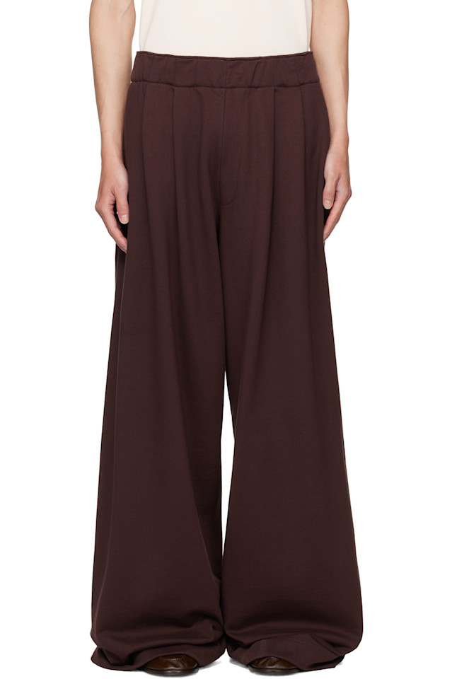 

Складчатые спортивные штаны Dries Van Noten, Burgundy