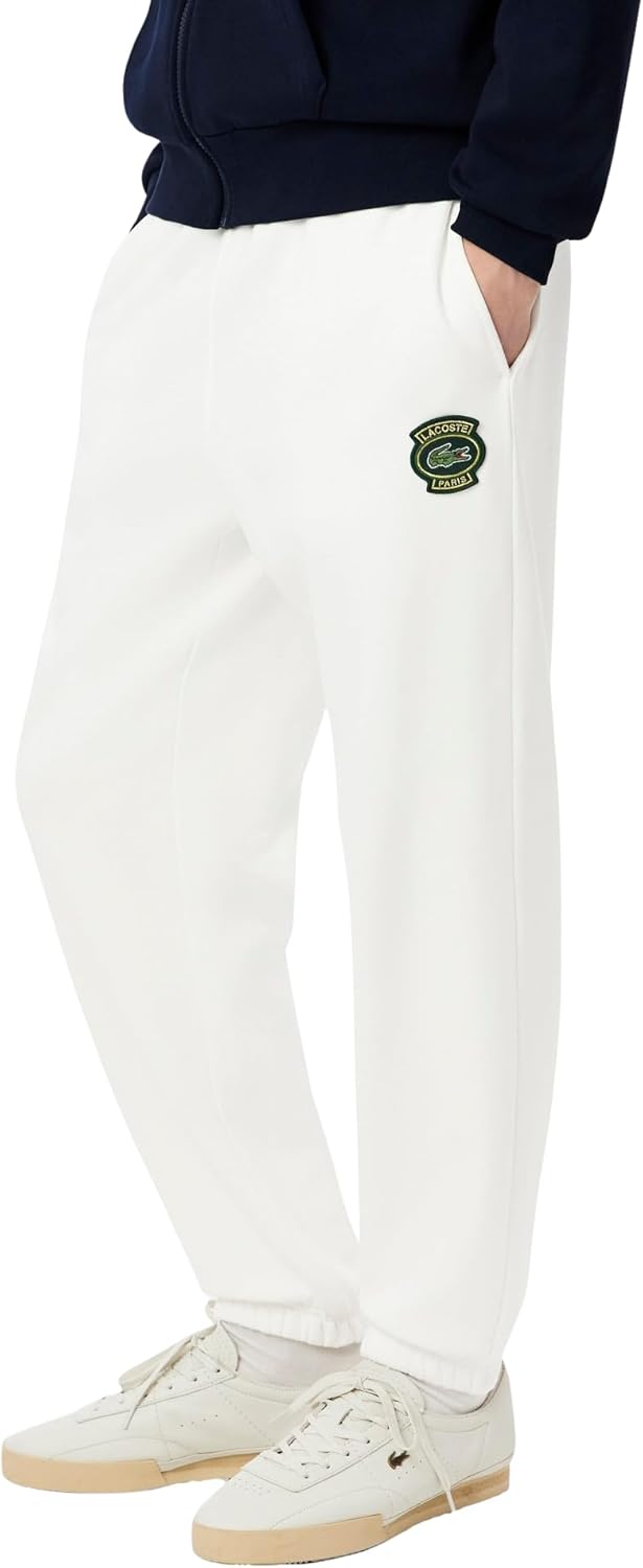 Мужские узкие спортивные брюки Lacoste с маленьким значком Lacoste, Flour — фото 2
