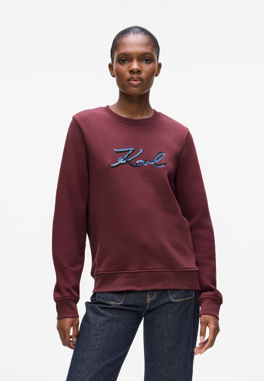 

Толстовка KARL LAGERFELD SIGNATURE SEQUINS , Windsor Burgundy/Bordeaux