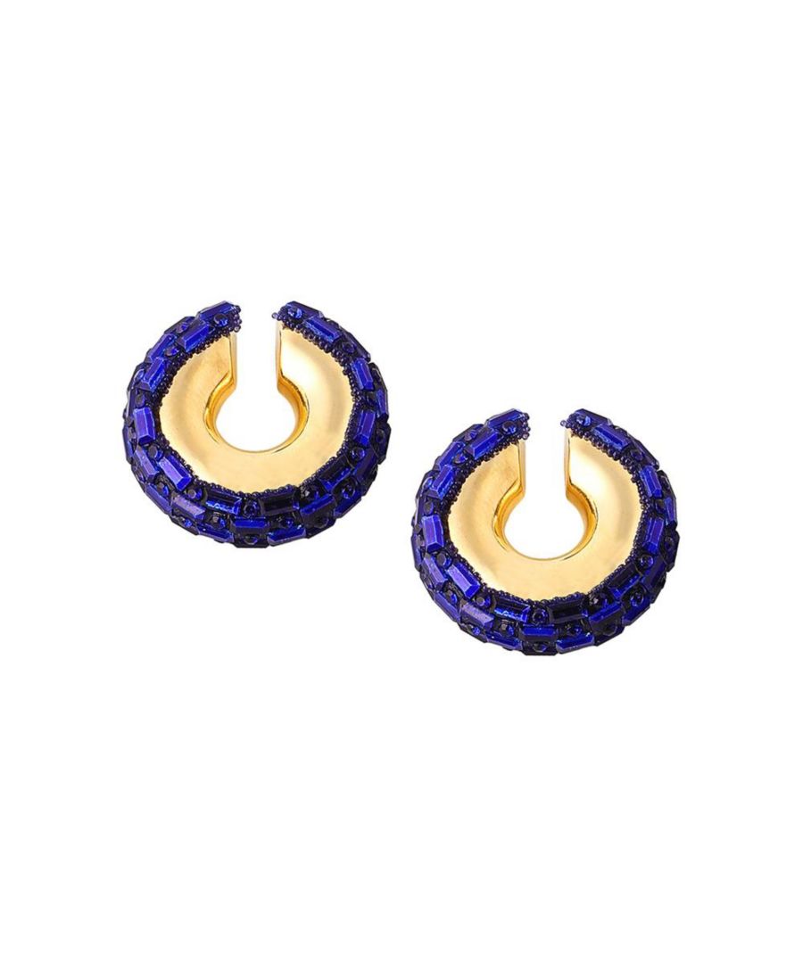 

Женские серьги-каффы Зеркальное зеркало SOHI, Blue