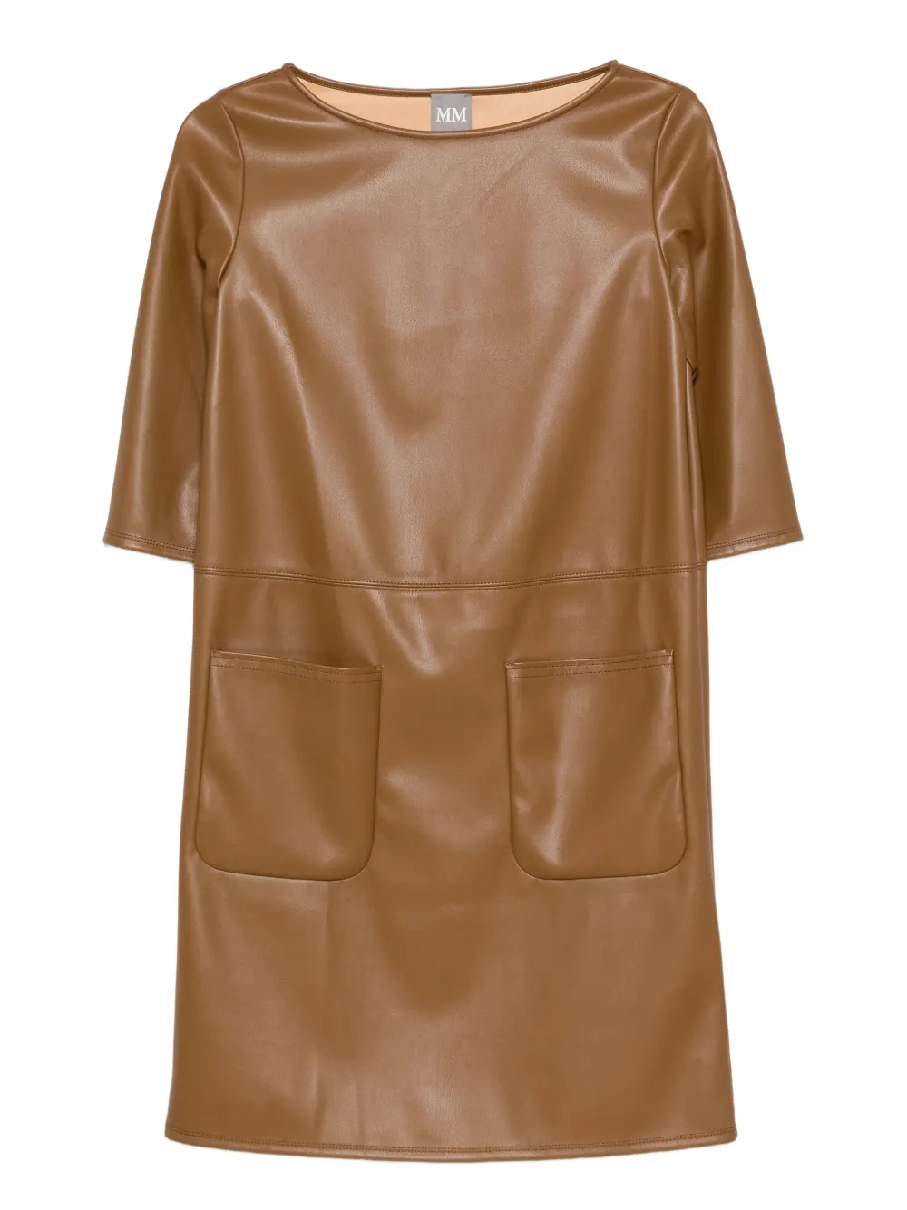 

Платье мини с карманами MAX MARA, коричневый