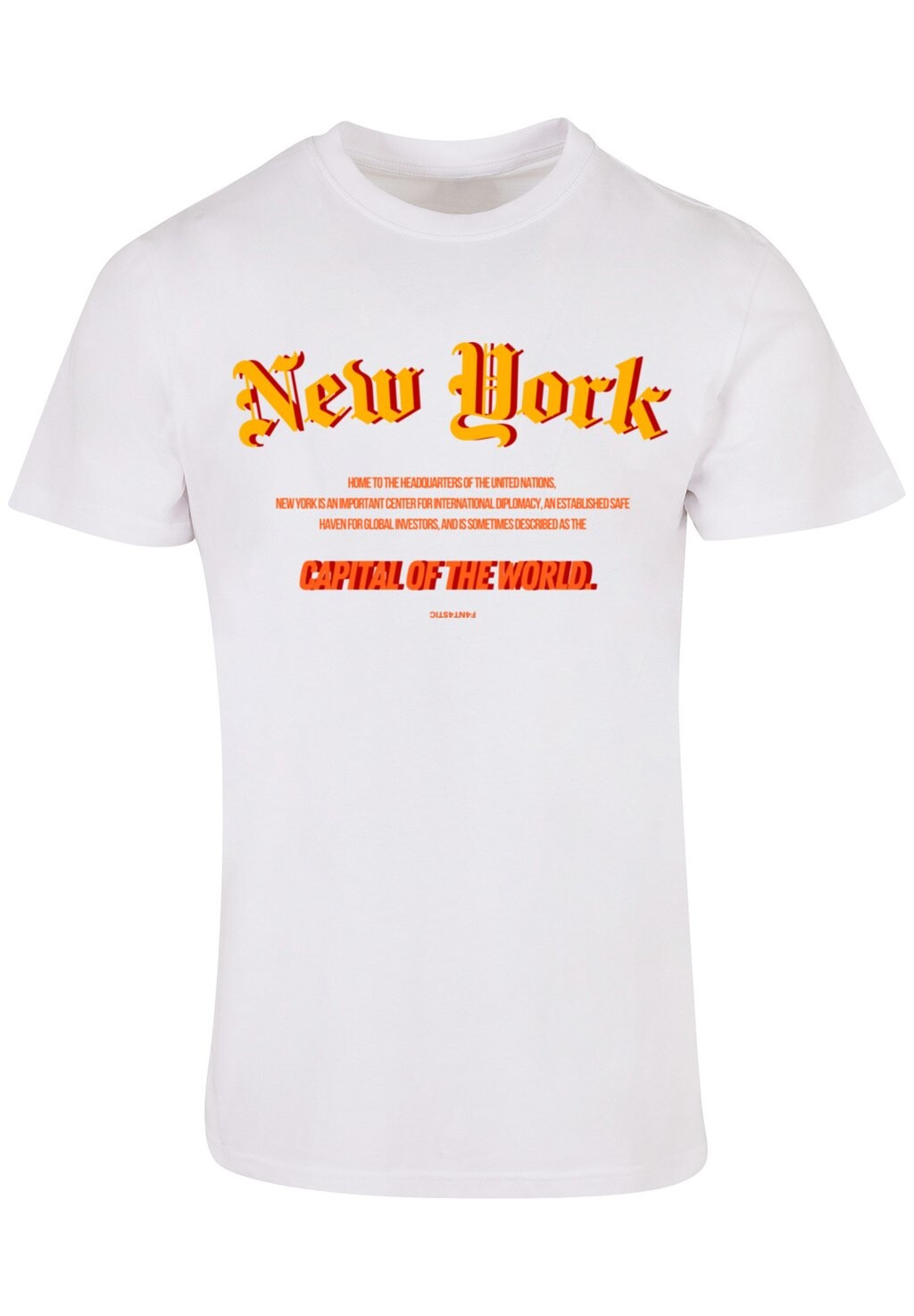 

Футболка с принтом NEW YORK TEE F4NT4STIC, белый