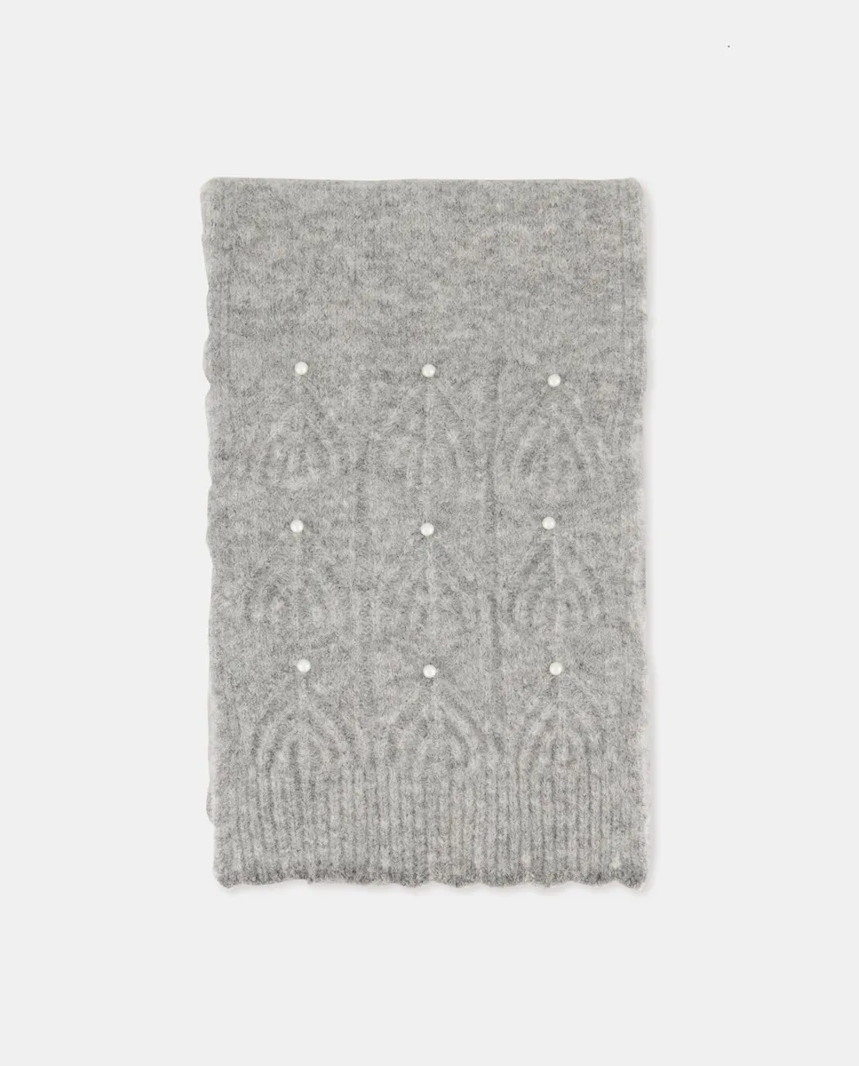 

Детский комплект: шарф и жемчужные аксессуары Kids El Corte Inglés, светло-серый