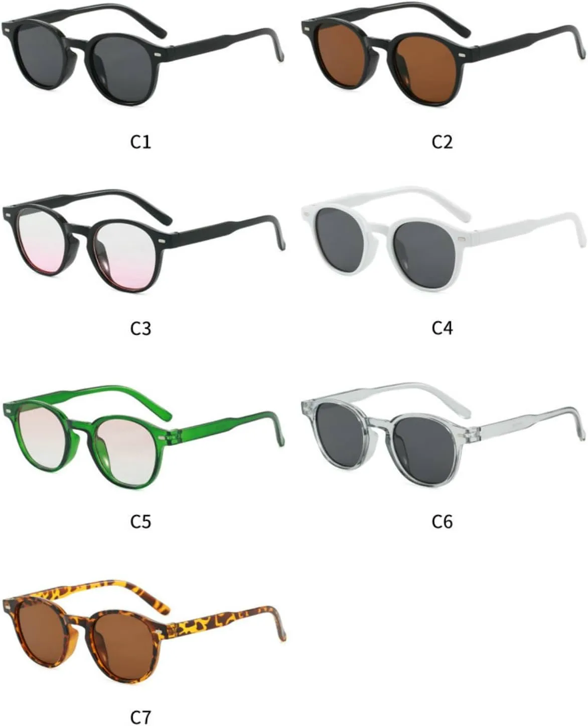 

Willochra Модные круглые солнцезащитные очки для женщин и мужчин с заклепками, солнцезащитные очки UV400, модные женские роскошные черные солнцезащитные очки, C5