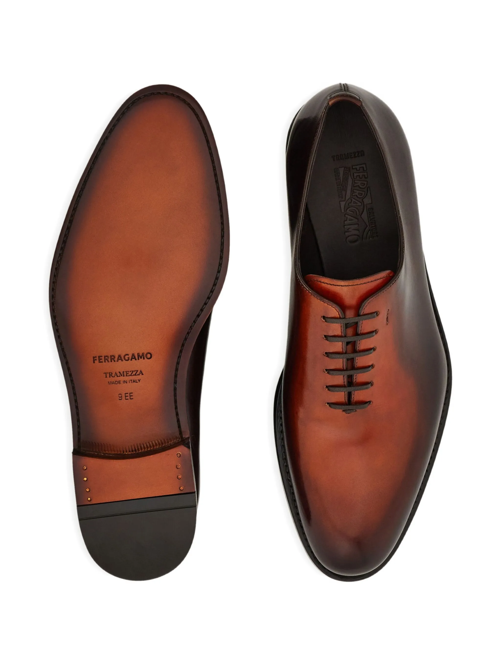 Оксфорды Tramezza Ferragamo, коричневый — фото 3