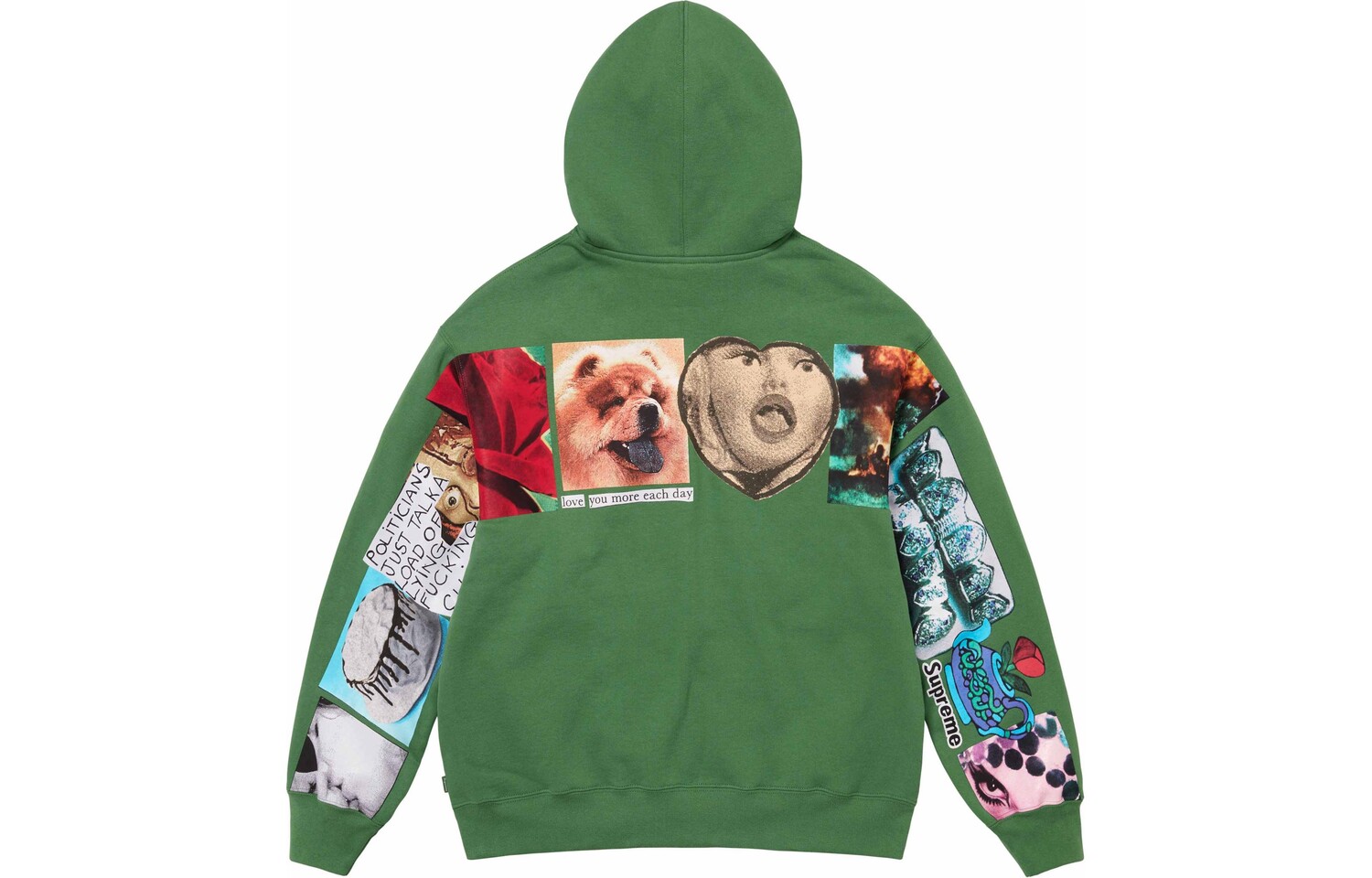 Толстовка Supreme Spread Zip Up, черный — фото 4