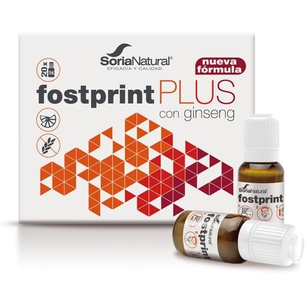 

Fostprint Plus с витаминами усталости и памяти женьшеня, Soria Natural