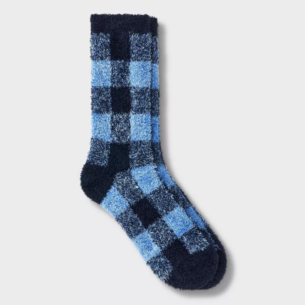 

Женские носки в клетку Buffalo Cozy Crew Socks - Auden, цвет Blue