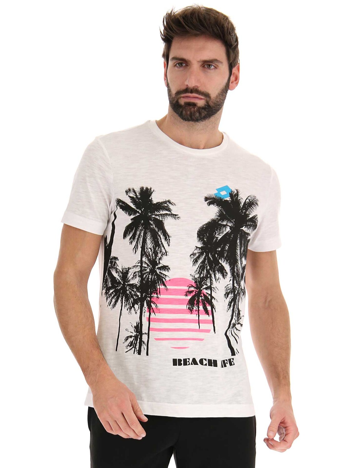 

Футболка Lotto BEACH PALM II PL, белый