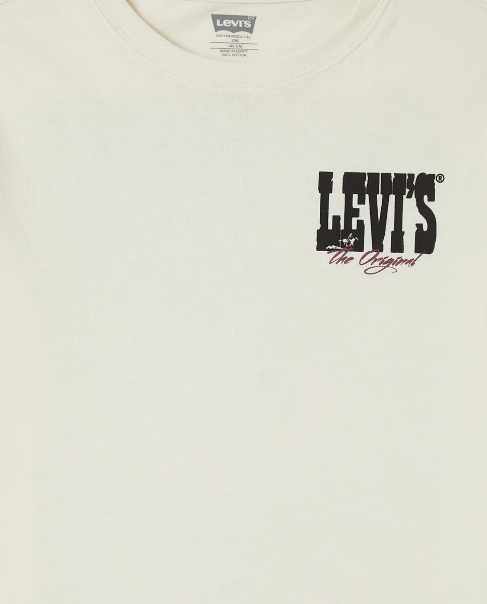 

Футболка с длинными рукавами Giddy Up для мальчиков Levi's, белый