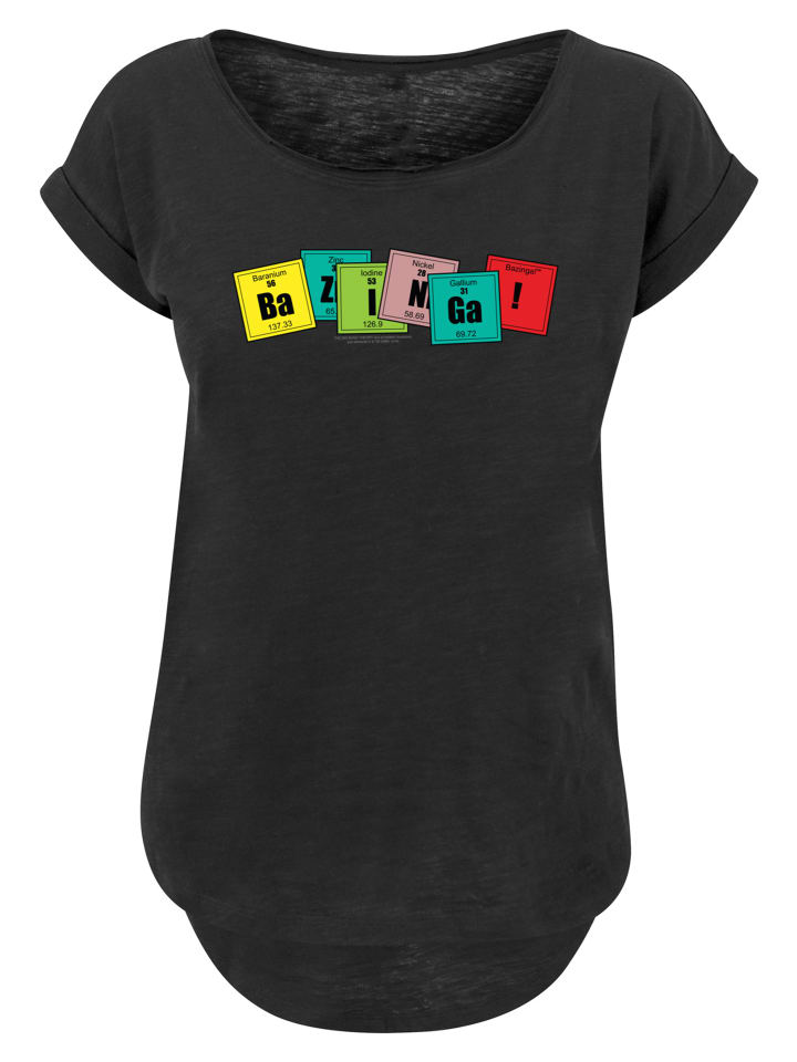 

Удлиненная футболка Big Bang Theory Bazinga черного цвета F4NT4STIC, Черный, Удлиненная футболка Big Bang Theory Bazinga черного цвета F4NT4STIC