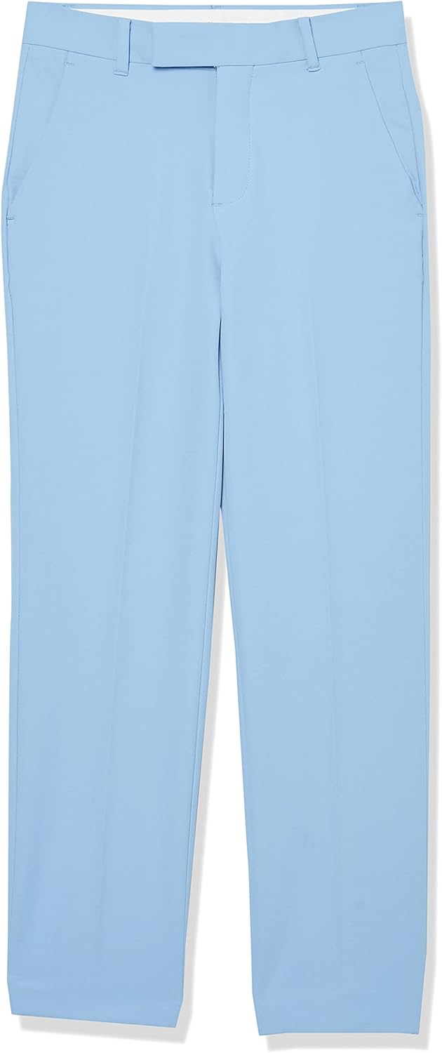 

Костюмные брюки Calvin Klein для мальчиков, прямой крой, подшитый низ, шлевки для ремня и функциональные передние карманы., Bel Air Blue Performance