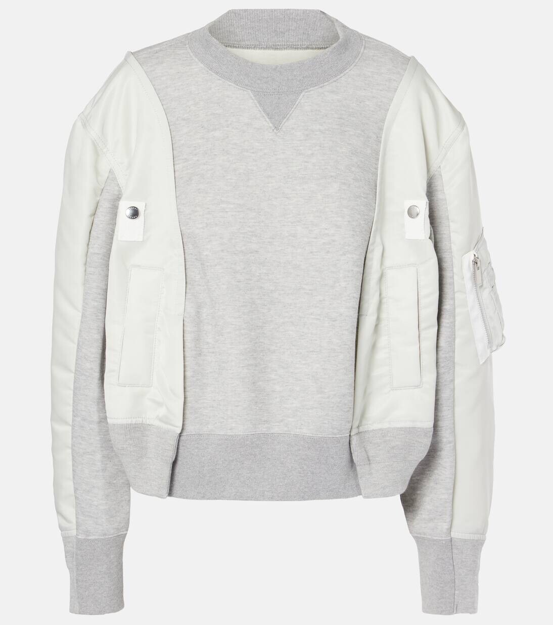 

Свитер из хлопковой смеси Sacai, цвет l/grey