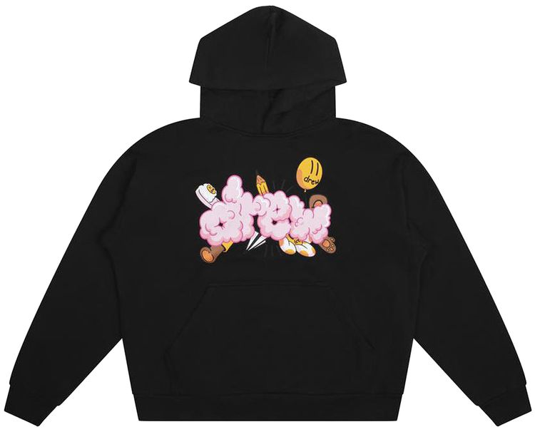 

Худи Drew House Doodle Joy Hoodie 'Black', черный