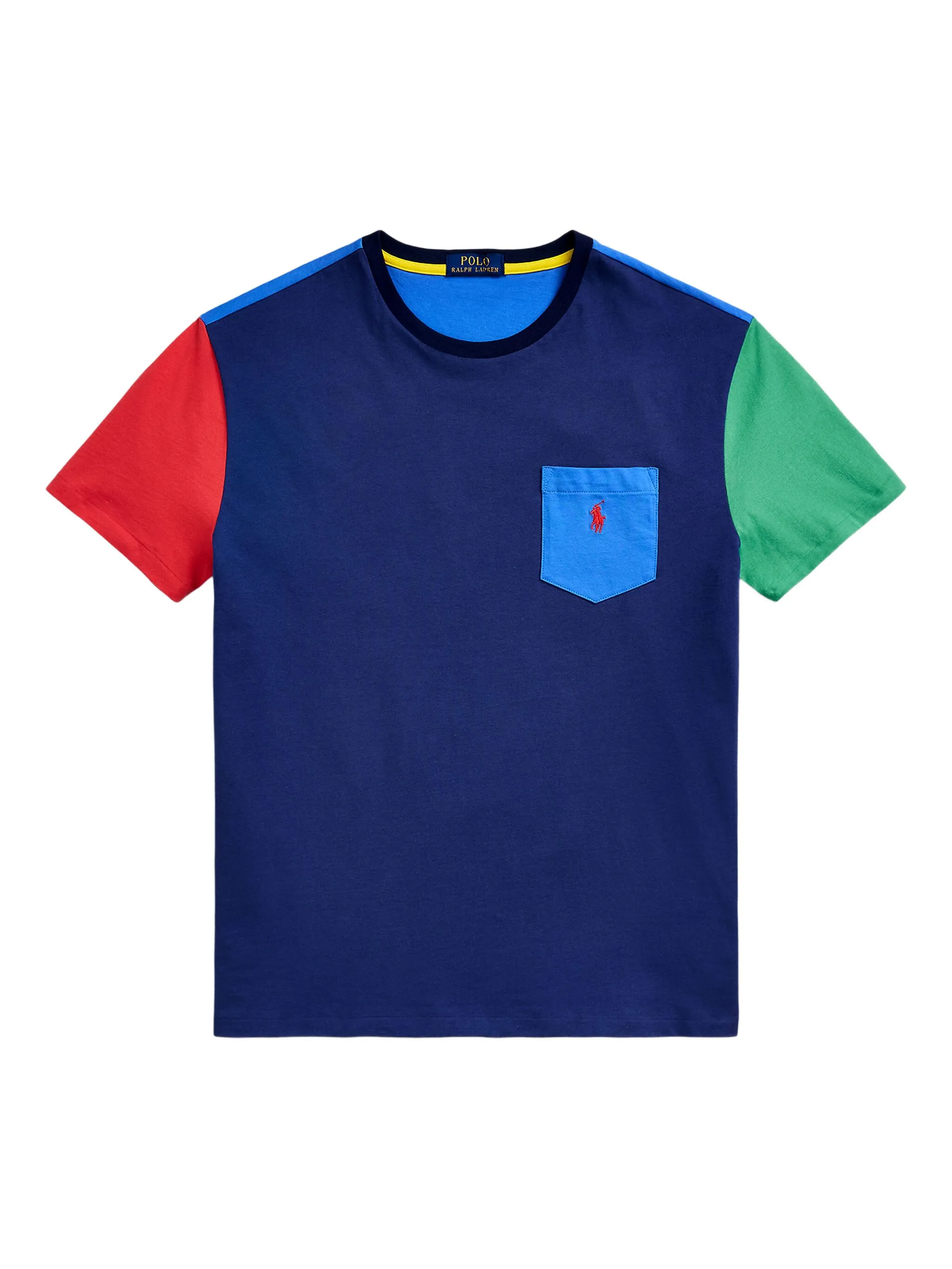 Футболка в стиле колор-блок Polo Ralph Lauren, синий