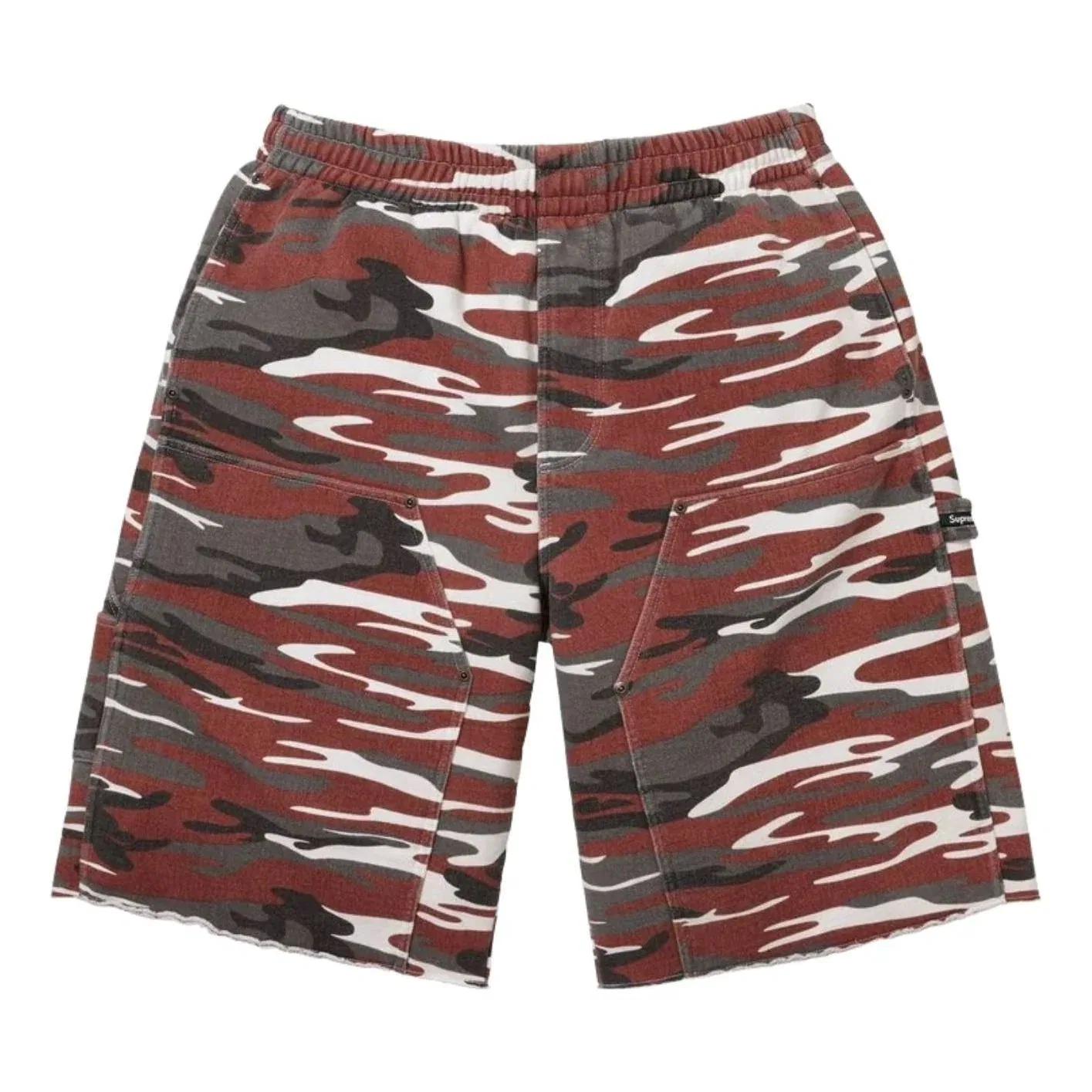 Спортивные шорты Supreme SS26 Double Knee Painter Sweatshort 'Red Camo' SUP-SS26-204-RMO, мультиколор