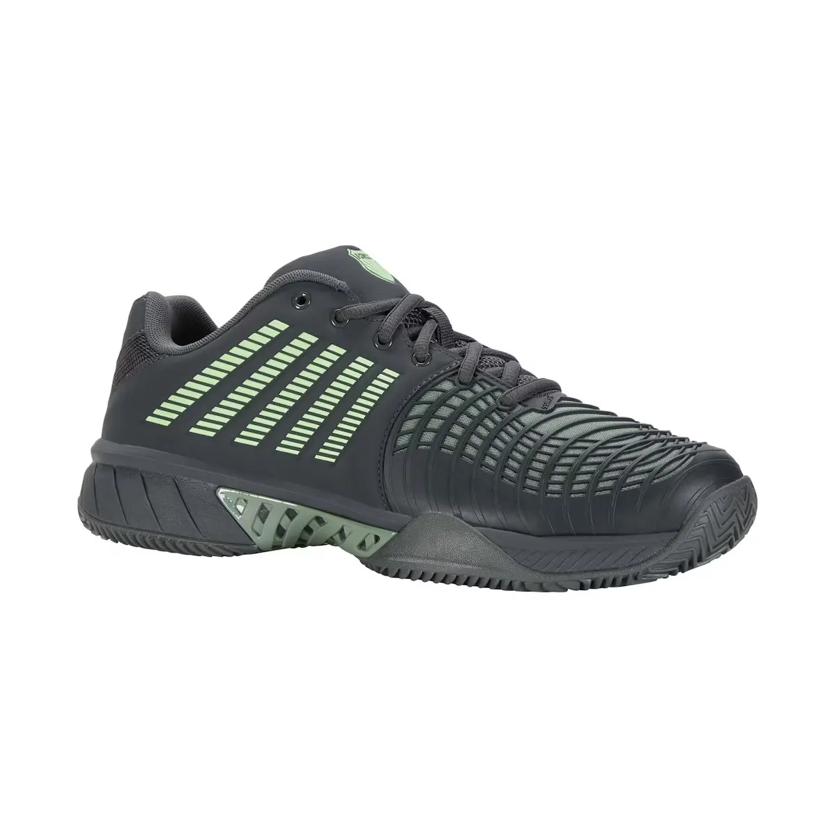 Мужская обувь для тенниса и падела EXPRESS LIGHT 3 HB K· Швейцарский K-Swiss, серый/зеленый — фото 4