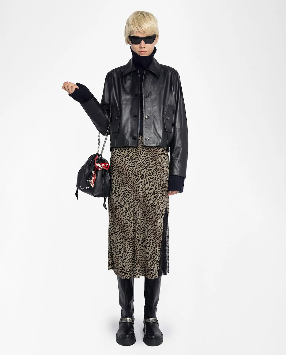 

Юбка полудлинная свободная Jayla Semilarga Holgado Zadig & Voltaire, зеленый