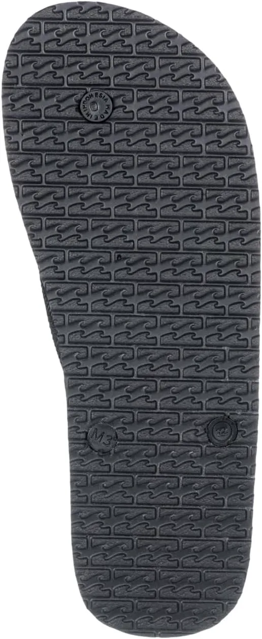Шлепанцы Billabong mens Tides Classic Printed, черный — фото 2