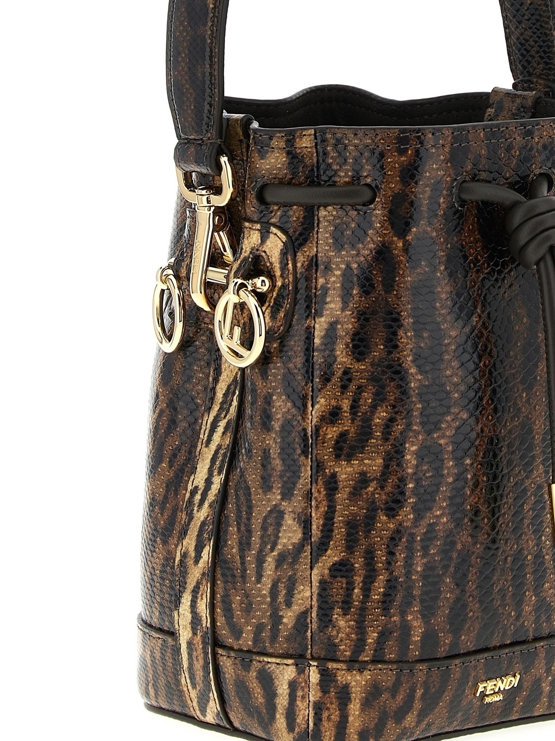 Мини-сумка-ведро 'Mon Tresor' FENDI, коричневый — фото 3