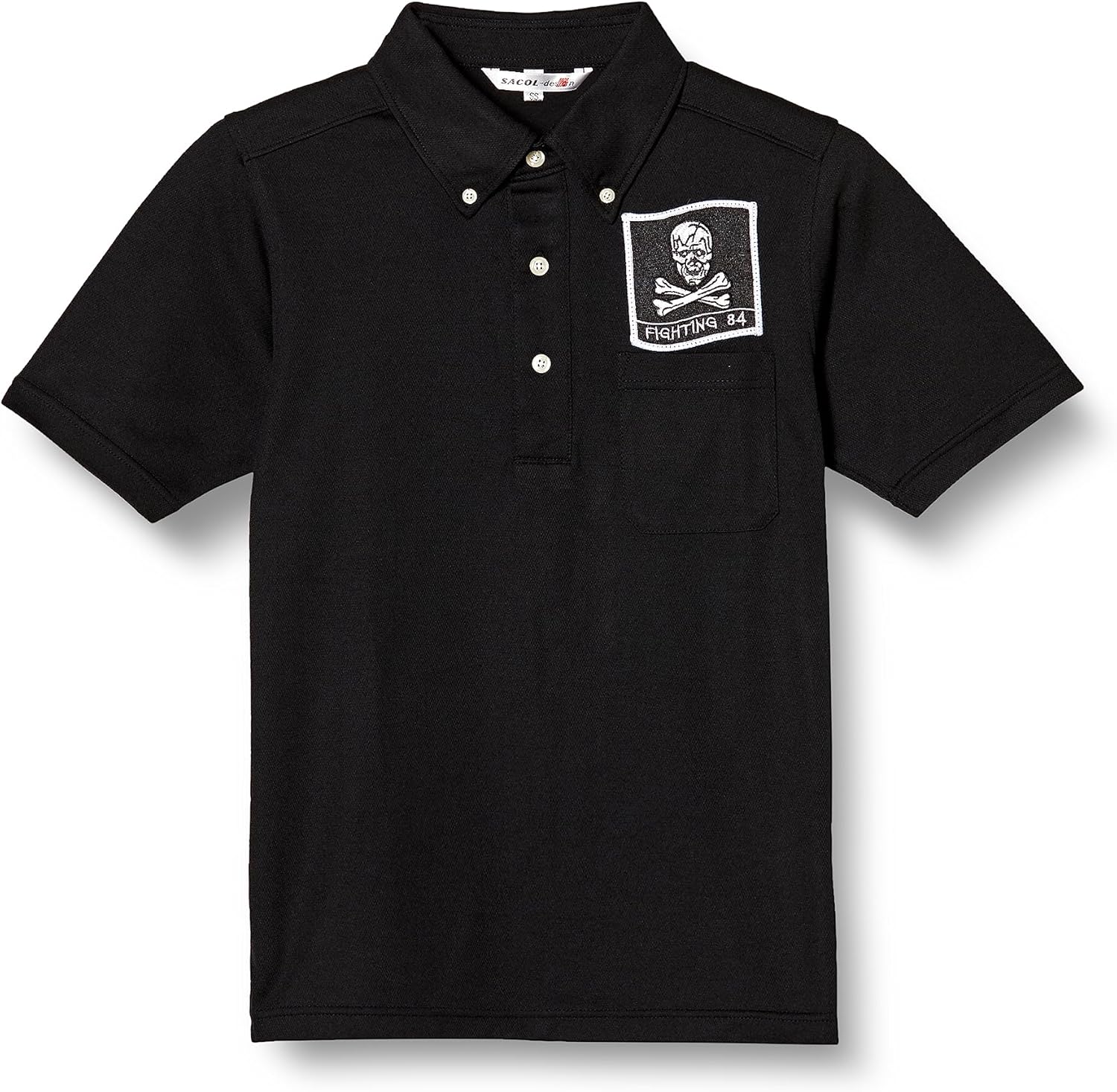 

Поло-рубашка F-Style F-SD021123 с коротким рукавом, украшенная гербом армии США, впитывает пот, быстро сохнет, имеет карманы и застежку на пуговицах, черная