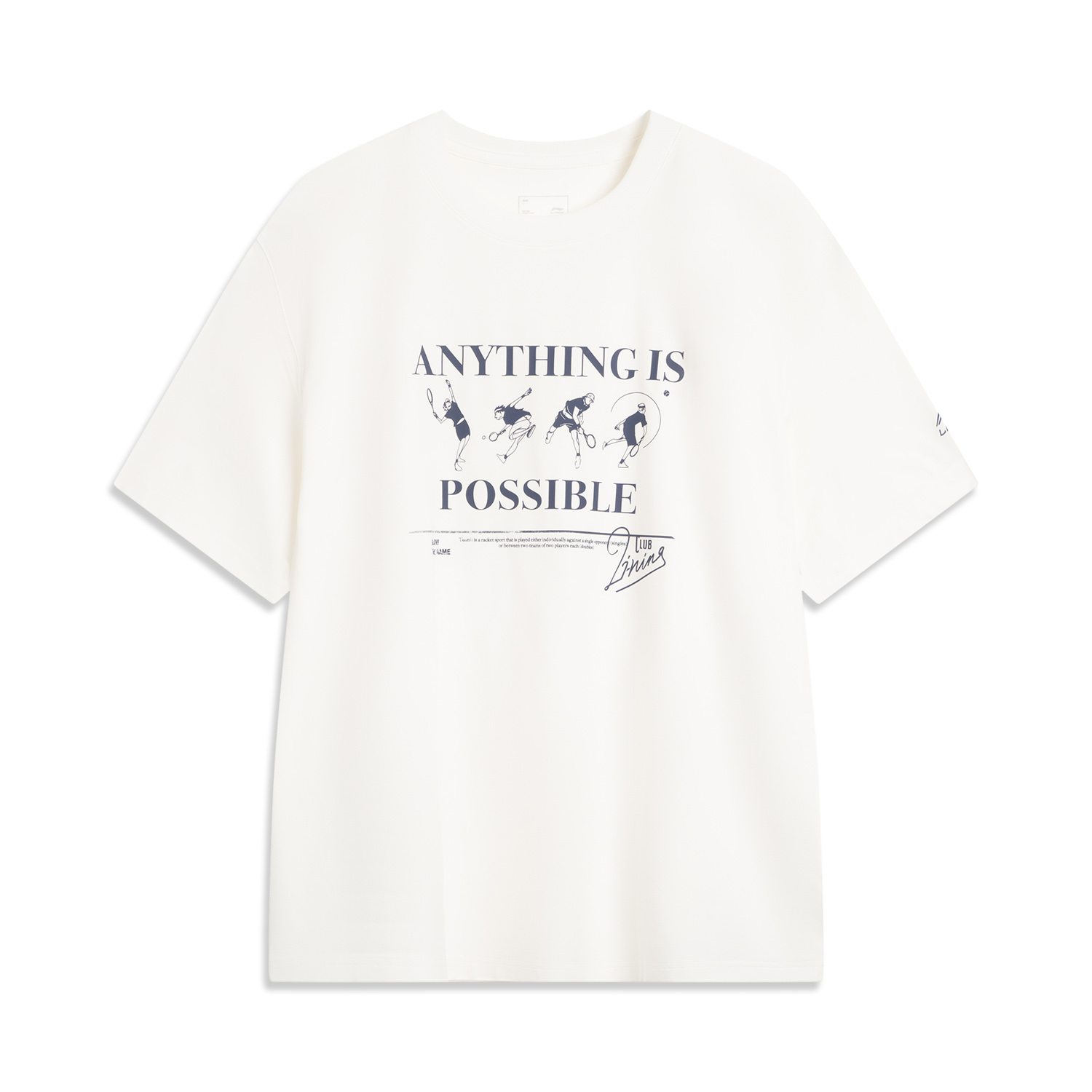 

LINING Футболка Sports Life Collection мужская ivory, Бежевый, LINING Футболка Sports Life Collection мужская ivory